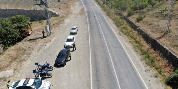 Hatalı sürücüler drone'dan kaçamadı