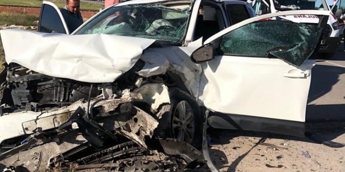 Elbistan'da trafik kazası: 1 ölü 2 yaralı