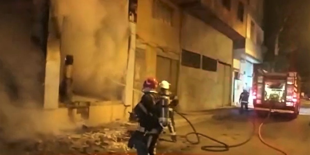 Kahramanmaraş’ta işyeri kül oldu