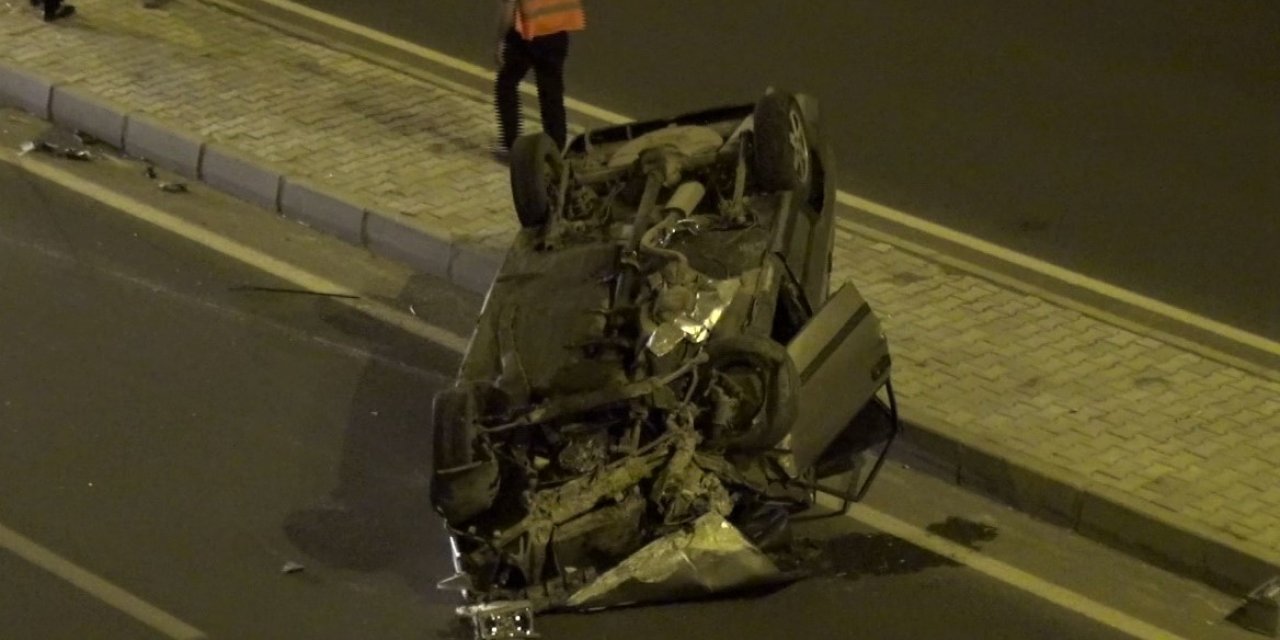 Kahramanmaraş’ta otomobil takla attı: 2 yaralı