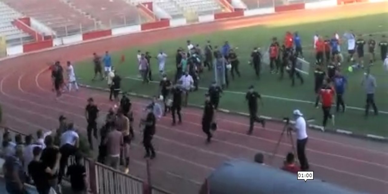 Kahramanmaraş’ta yeşil saha ringe döndü