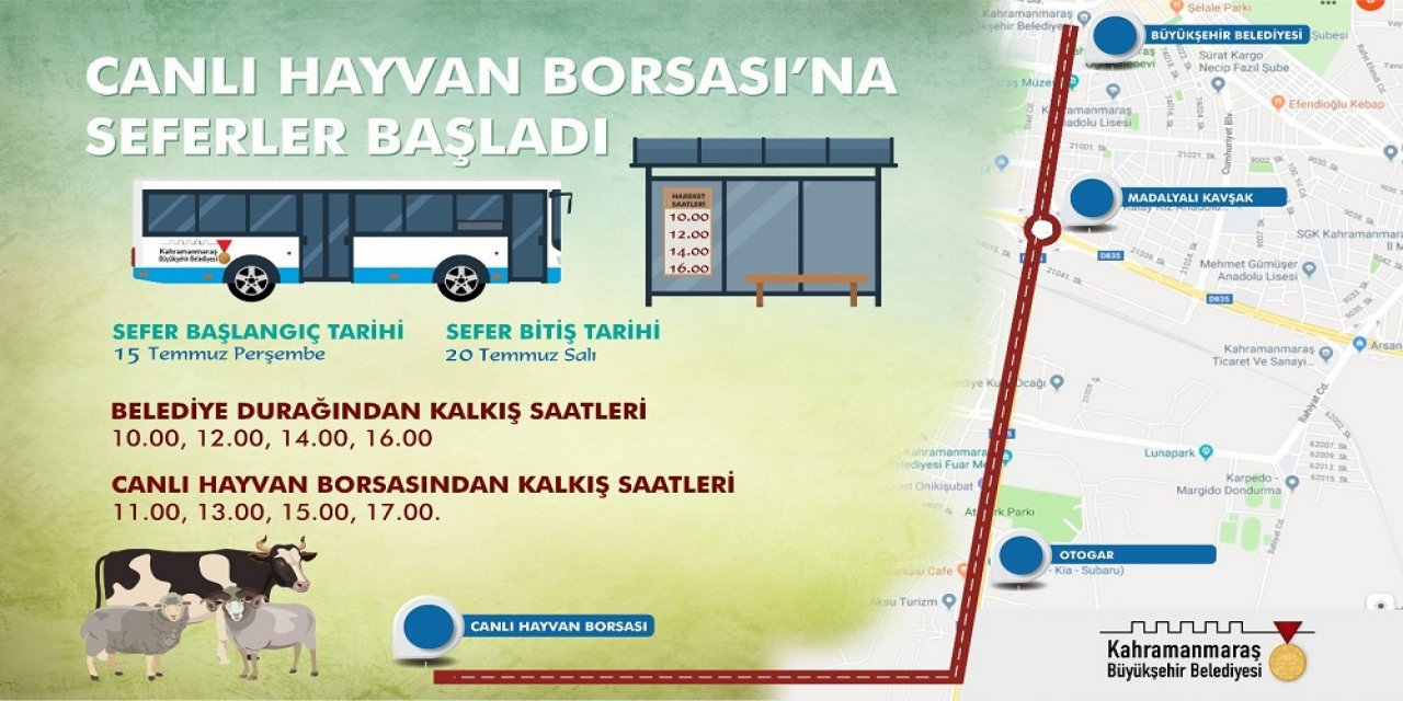 Canlı Hayvan Borsası’na seferler başlıyor!