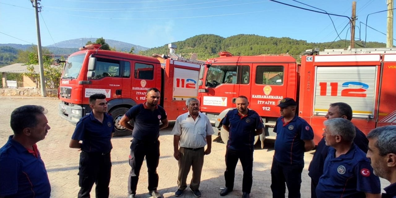 Bölge halkından Kahramanmaraş itfaiyesine teşekkür!