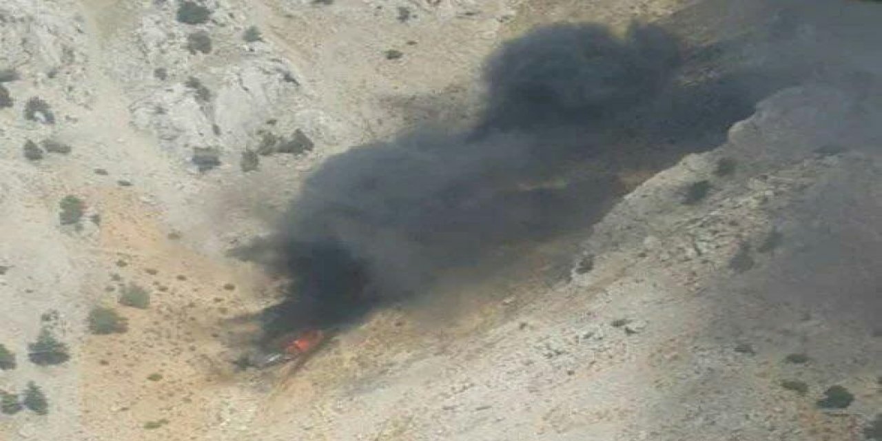 Kahramanmaraş’ta düşen uçağın enkazına ulaşıldı