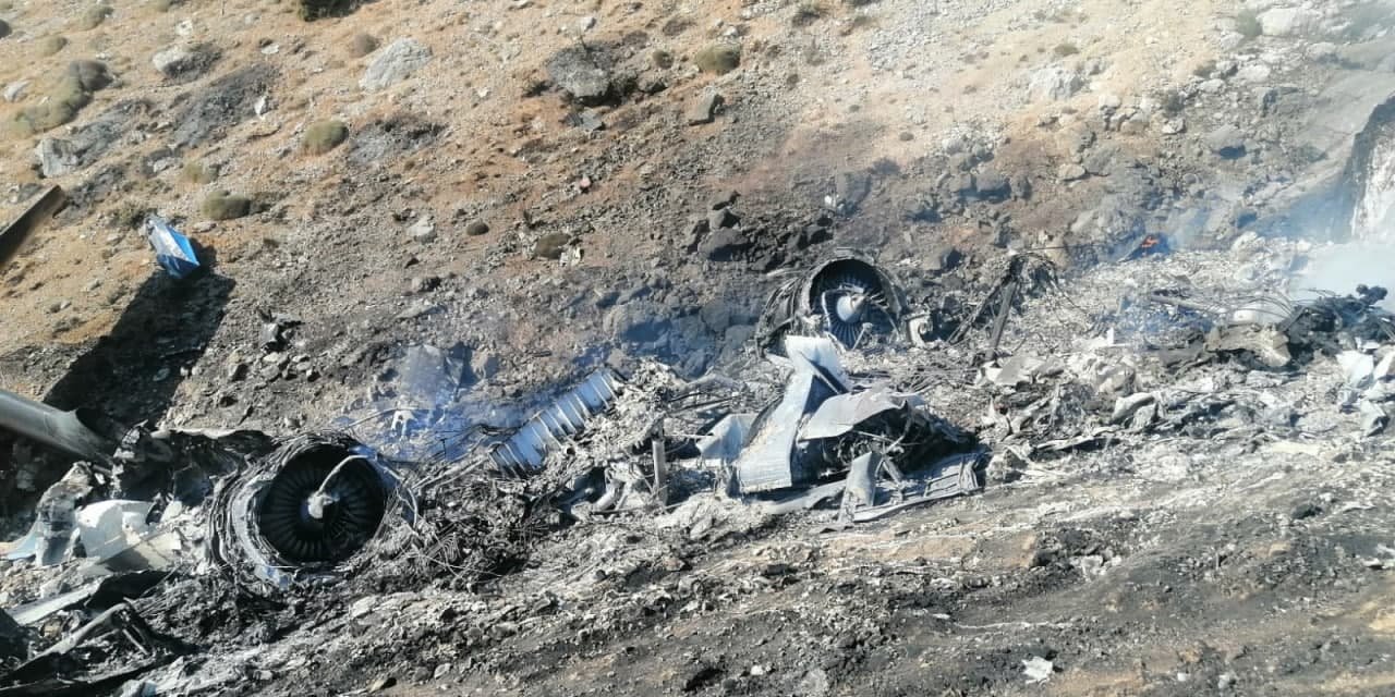 Kahramanmaraş’ta uçak enkazında inceleme başlatıldı 