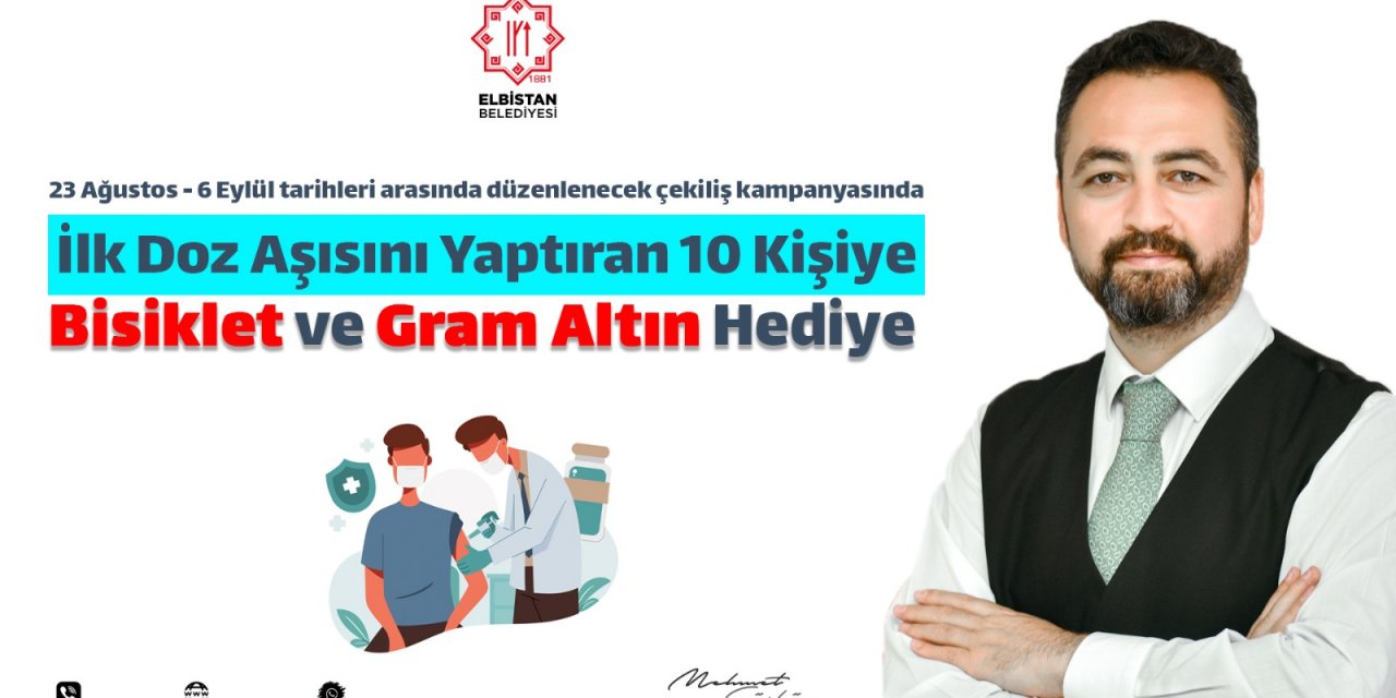 Birinci doz aşısını yaptırana altın ve bisiklet hediyesi