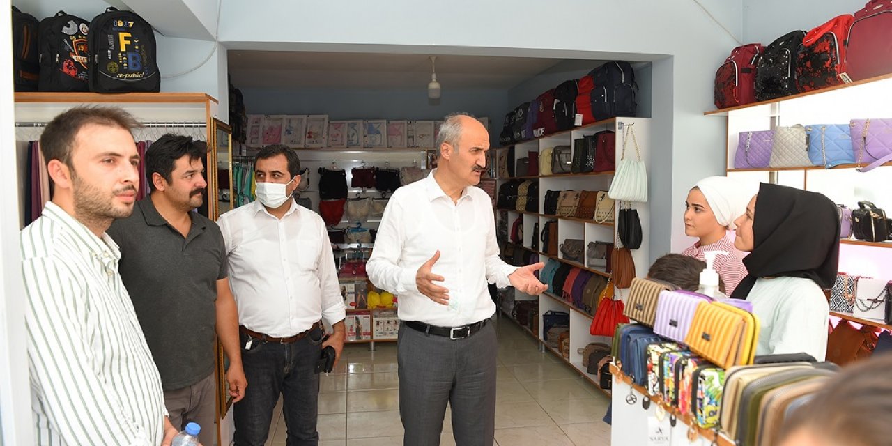 Başkan Ballıca Mahallesi esnafını ziyaret etti