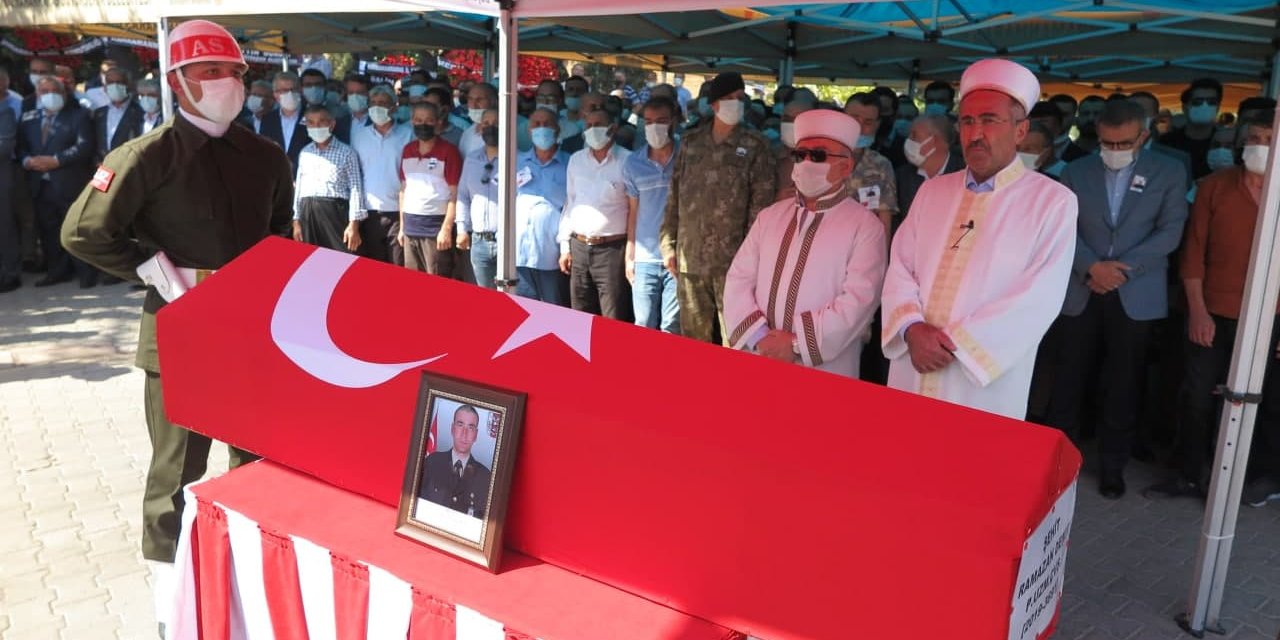 Kahramanmaraş şehidine son görev 