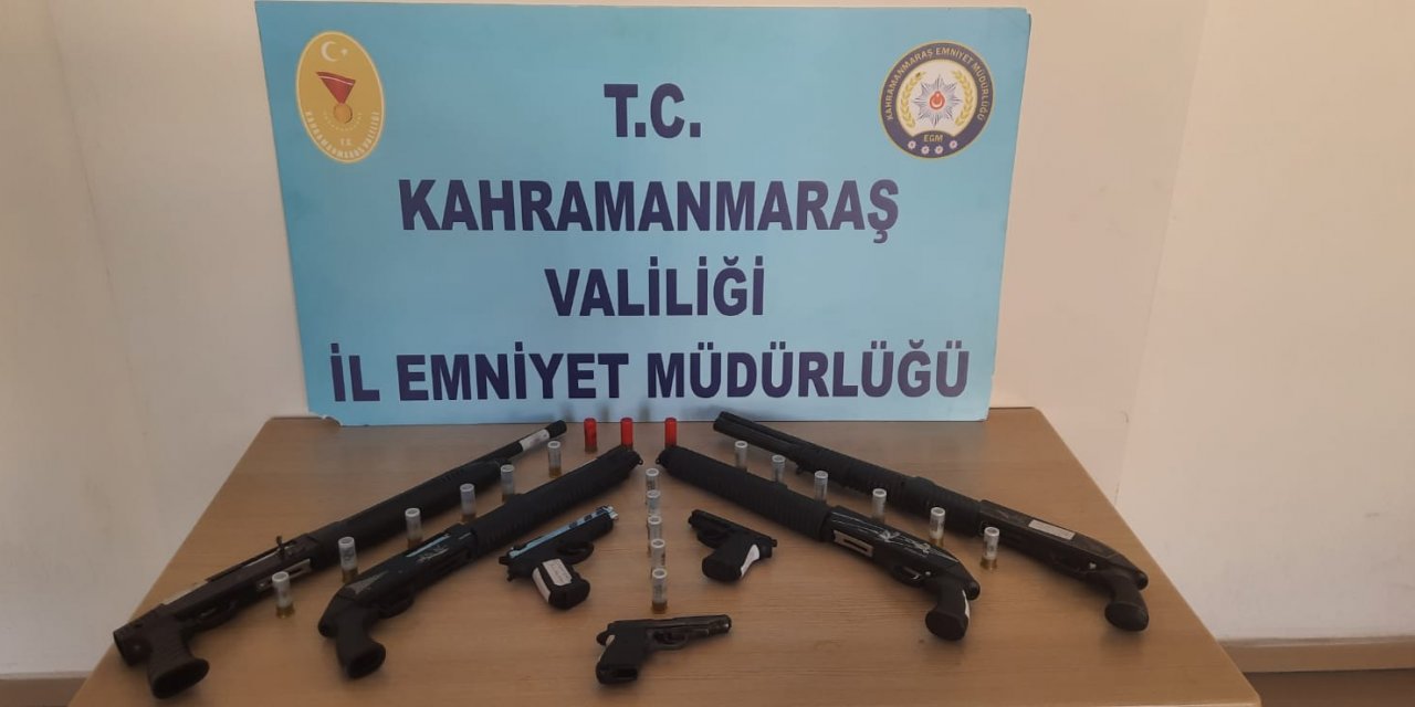 Kahramanmaraş’ta silahlı 8 kişi yakalandı