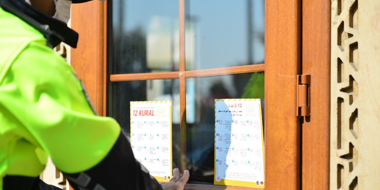 Kahramanmaraş’ta taksi şoförlerine ‘12’ kural anlatıldı