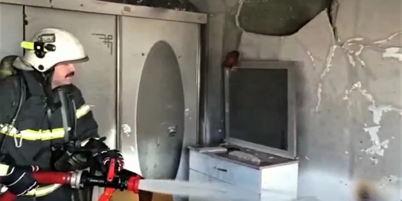 Kahramanmaraş’ta apartmanda yangın 