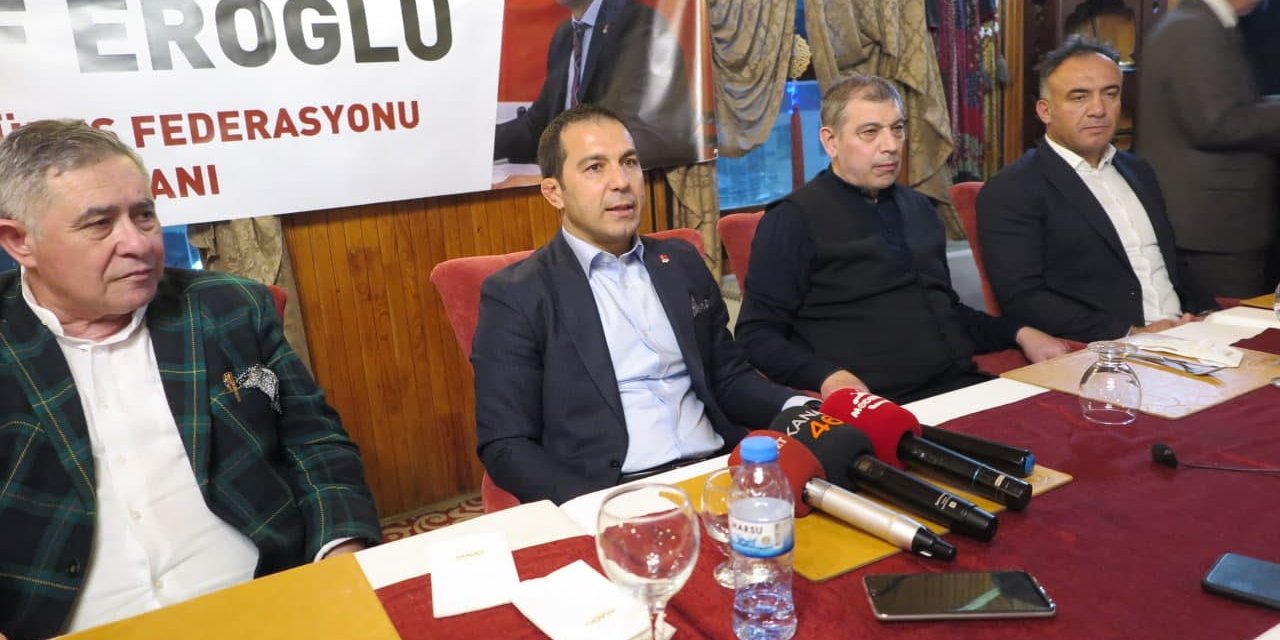 Başkan Eroğlu, “Güreşe yeni bir ses, yeni bir nefes olmak için yola çıktık”