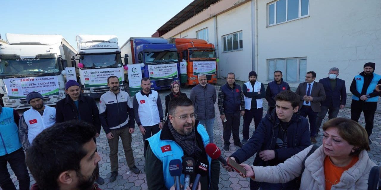 Kahramanmaraş’tan Suriye’ye 5 Tır insani yardım  
