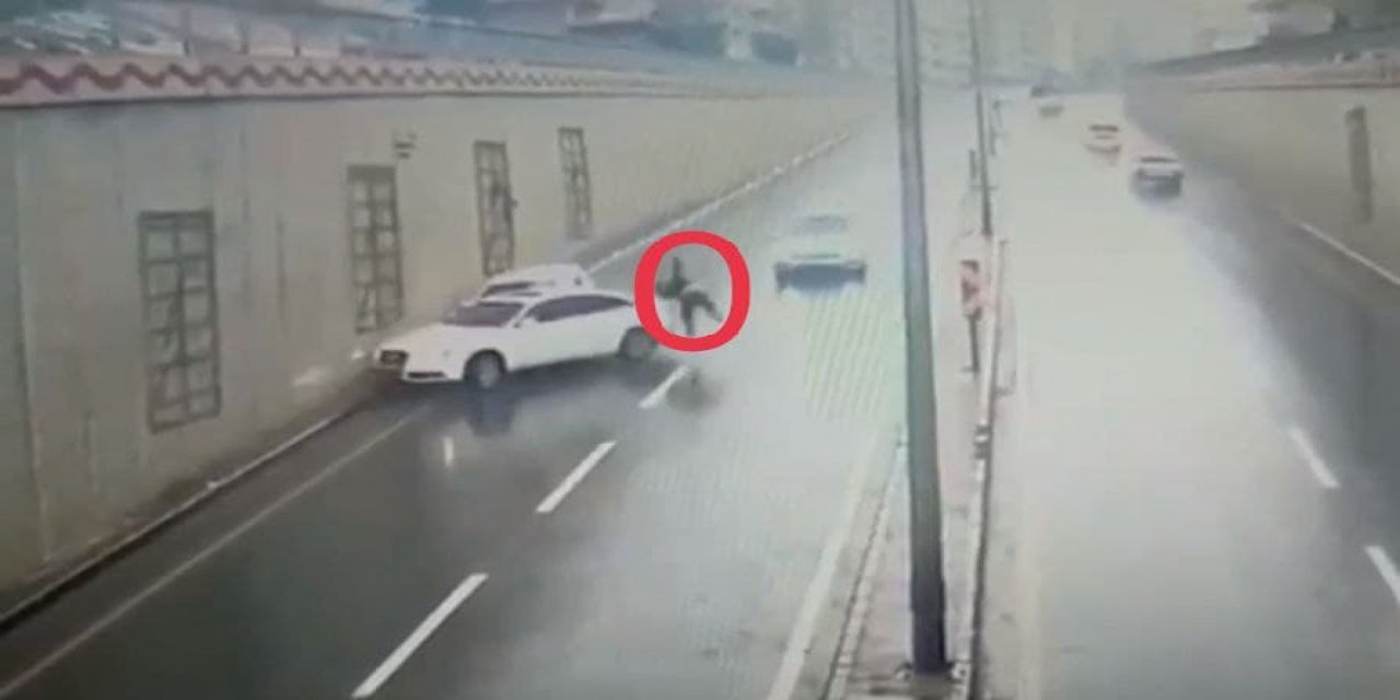 Kahramanmaraş’ta otomobilin önüne atladı