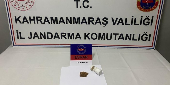 Jandarma ruhsatsız tabanca ile uyuşturucu madde ele geçirdi
