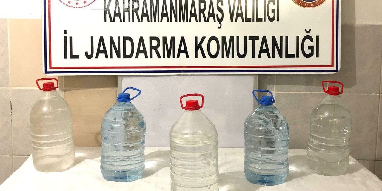 Afşin’de araçta sahte alkol ele geçirildi