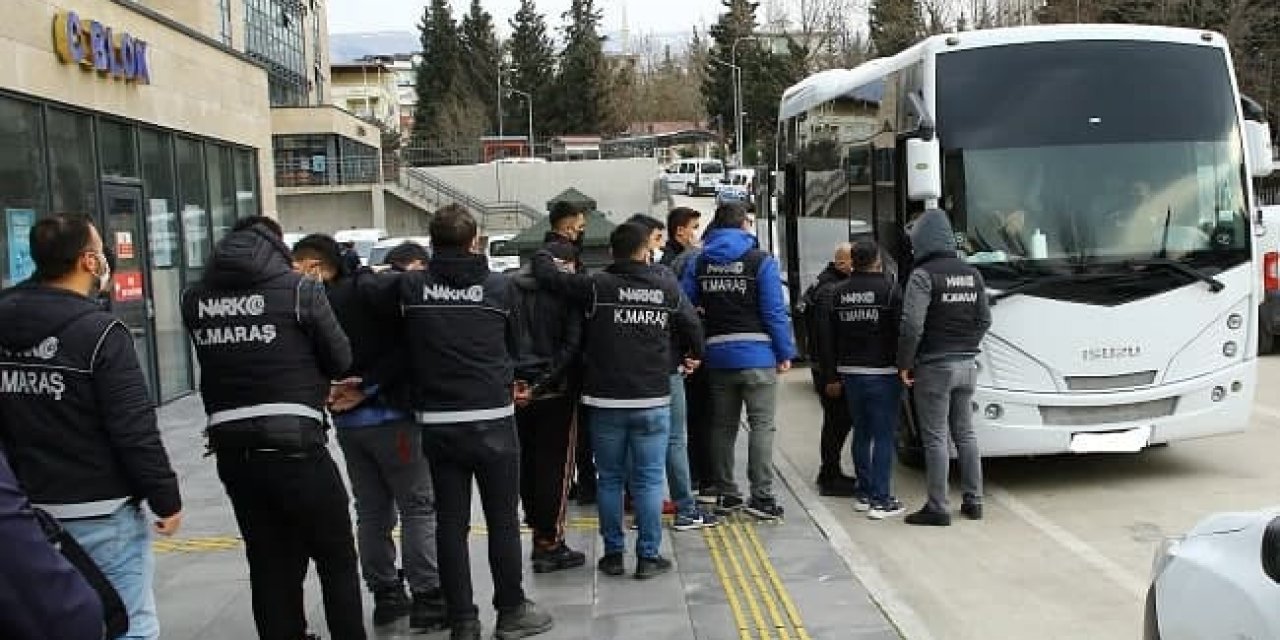 Kahramanmaraş merkezli organize suç örgütüne şafak operasyonu 