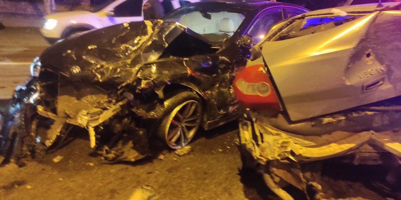 Kahramanmaraş’ta maddi hasarlı kaza  