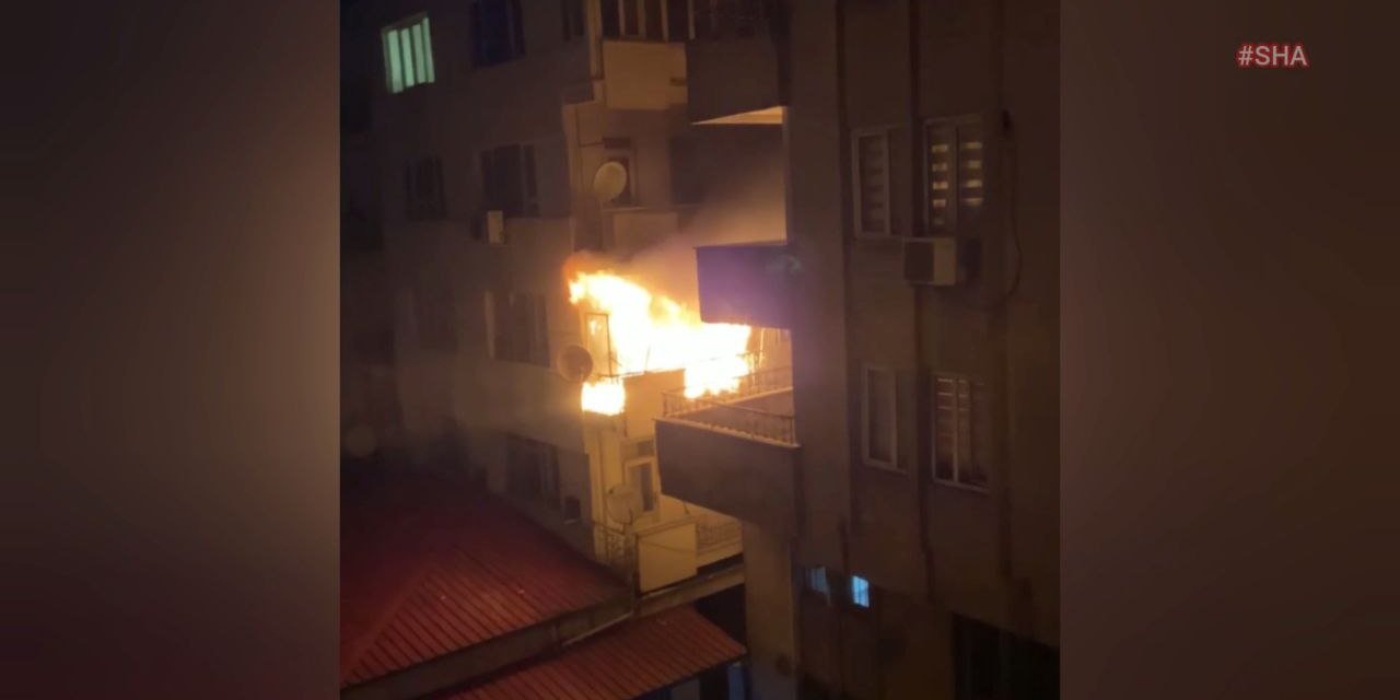 Kahramanmaraş’ta balkon yangını paniğe neden oldu  