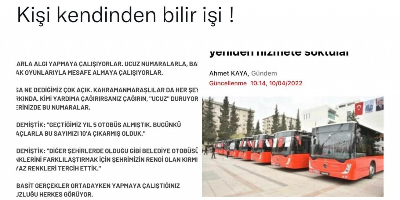 Başkan Güngör Algı Habere Son Noktayı Koydu!