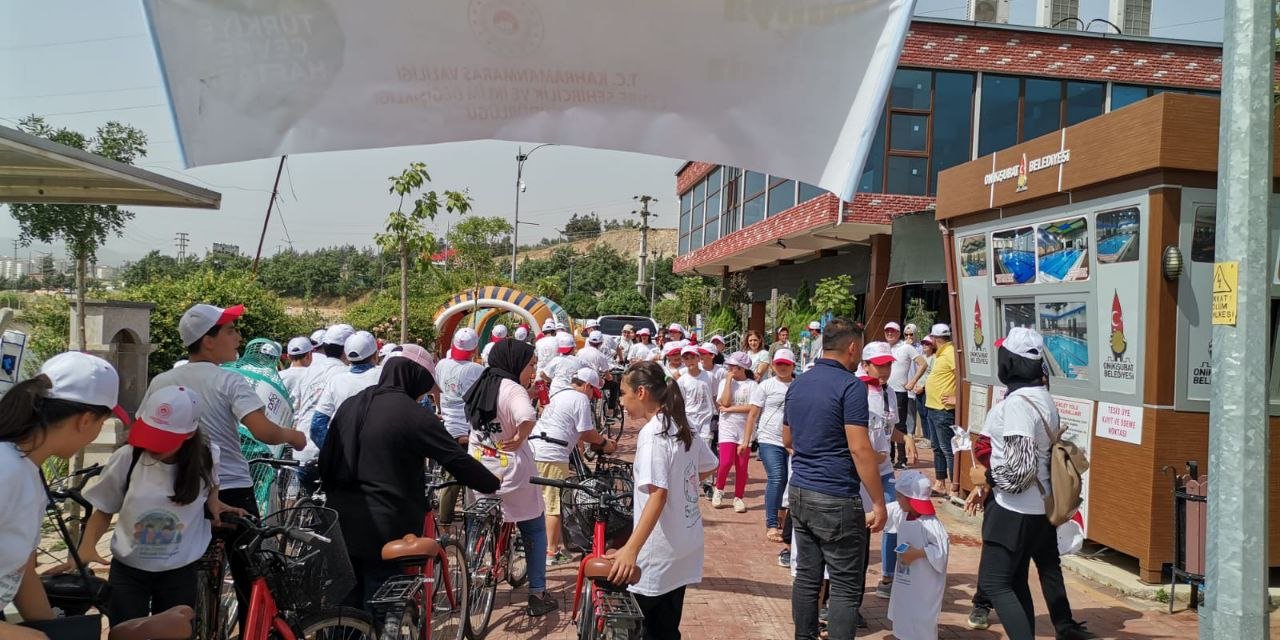 Kahramanmaraş’ta çevre dostu bir yaşam için pedal çevirdiler 