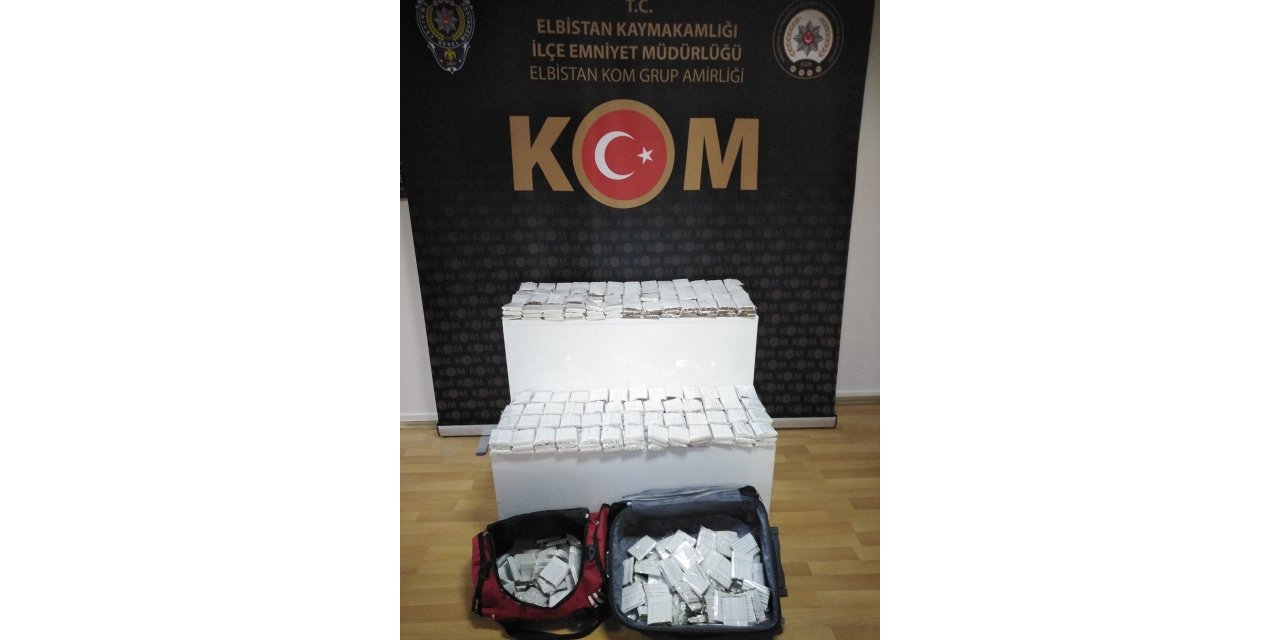Elbistan’da kaçak tütün sevkiyatına polis engeli