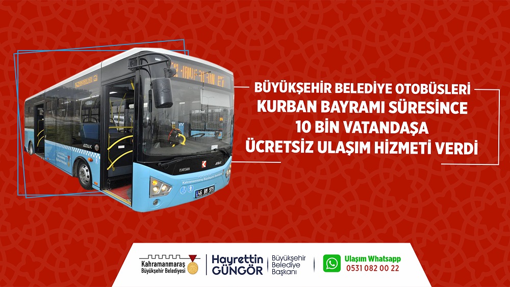 Bayramda 10 Bin Yolcu Ücretsiz Taşındı!