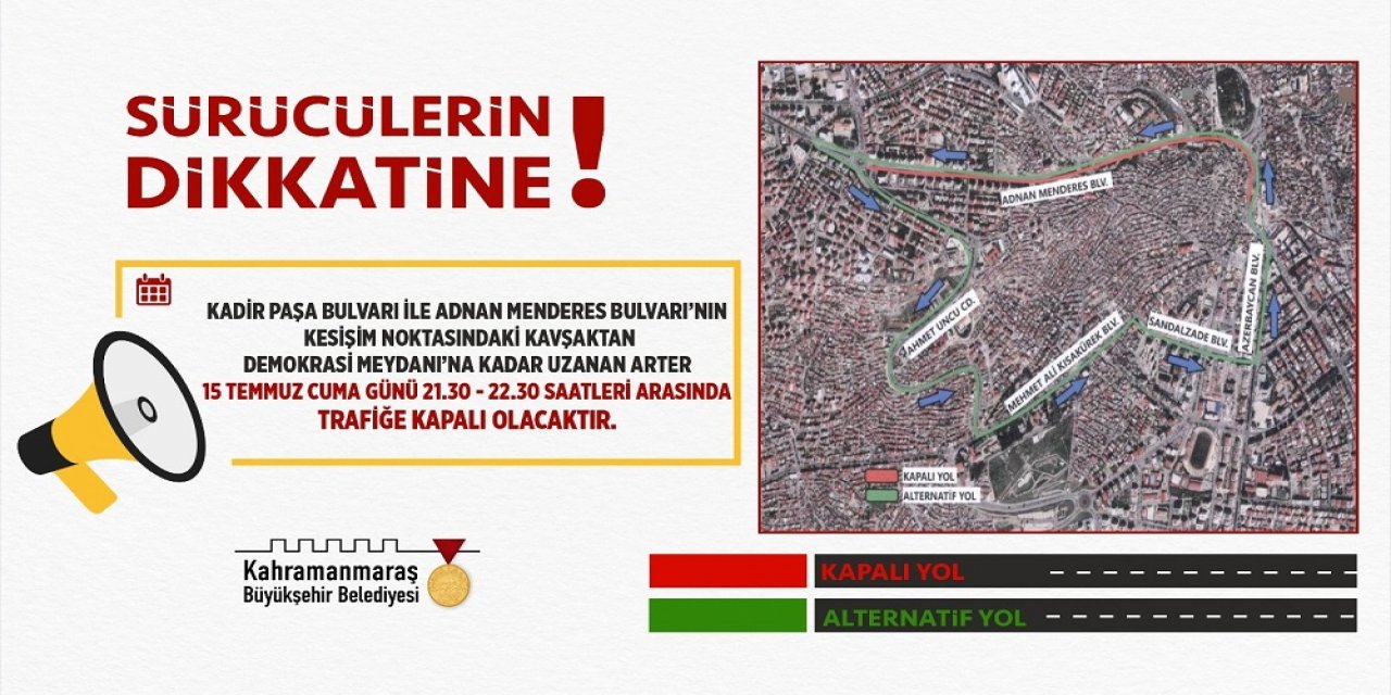 Sürücülere 15 Temmuz uyarısı!