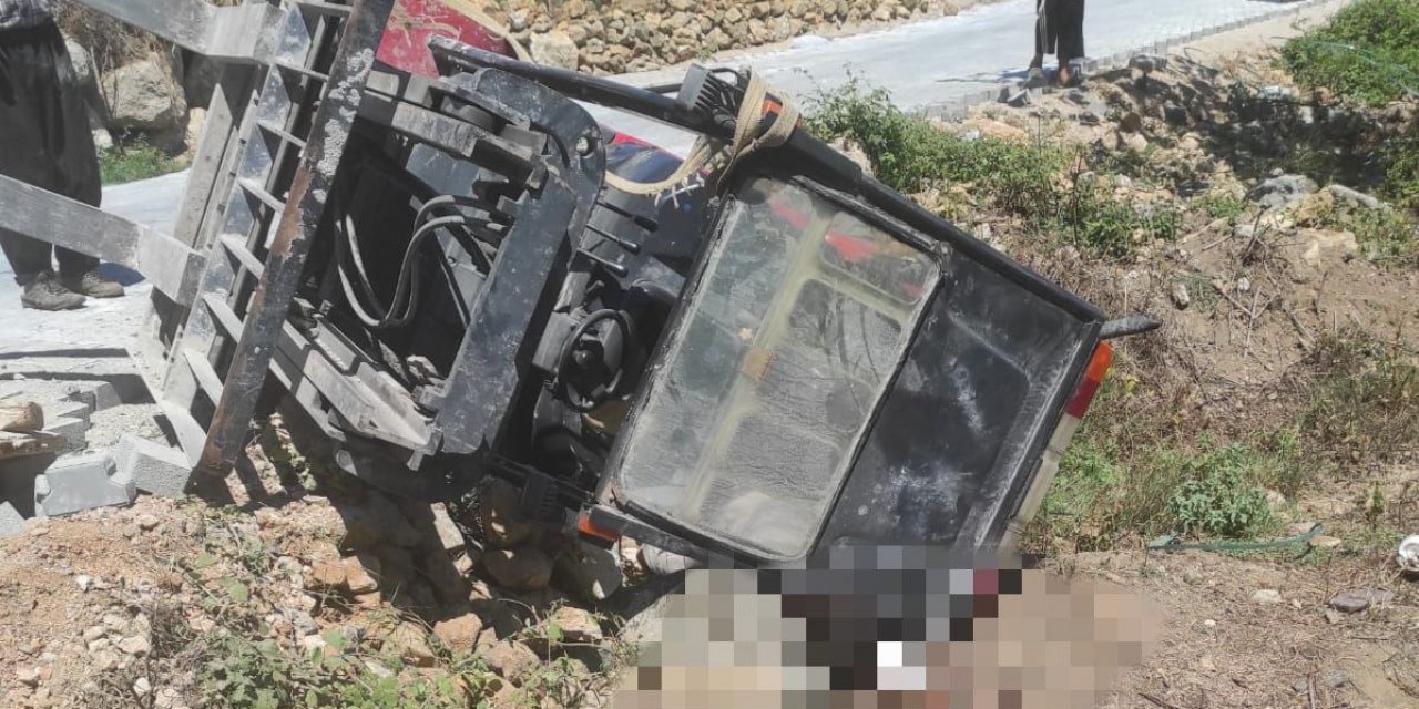 Andırın’da iş makinesinin altında kalan işçi öldü  