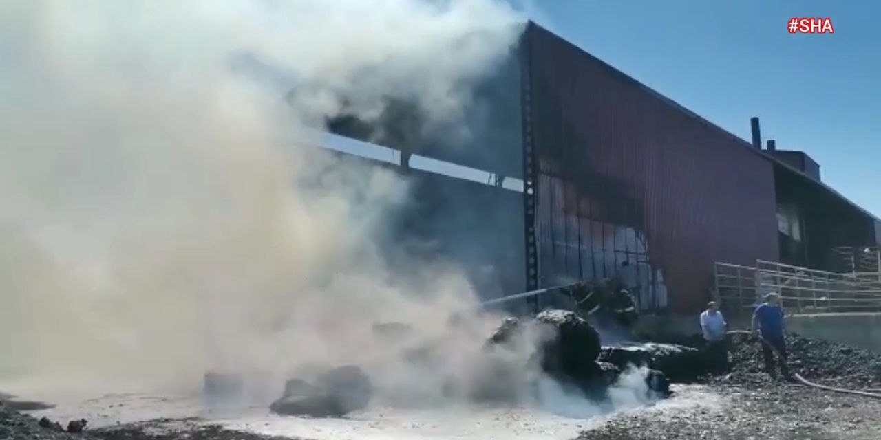 Kahramanmaraş’ta tekstil fabrikasında yangın 