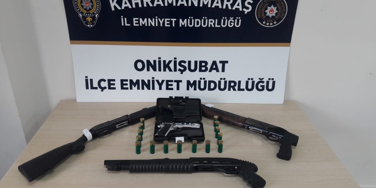 Kahramanmaraş’ta 8 Adet Silah Ele Geçirildi