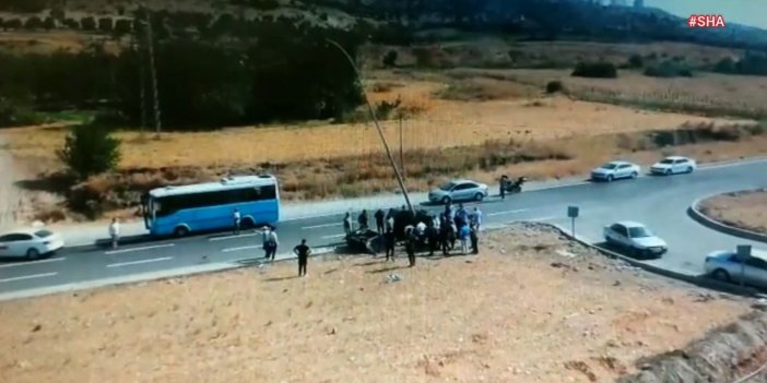 Kahramanmaraş’ta kaza anı Mobese’de 