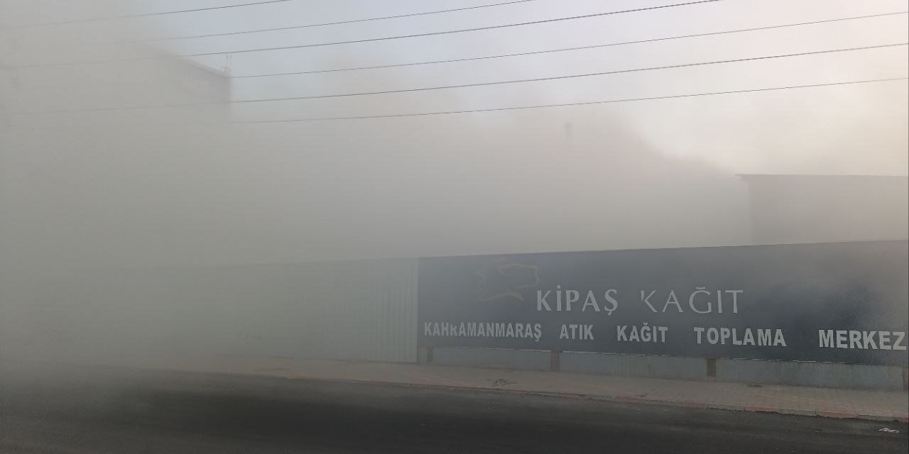 Kahramanmaraş’ta kağıt toplama merkezinde yangın   