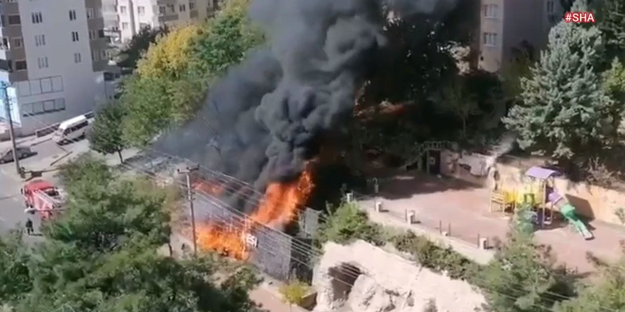 Kahramanmaraş’ta korkutan yangın  