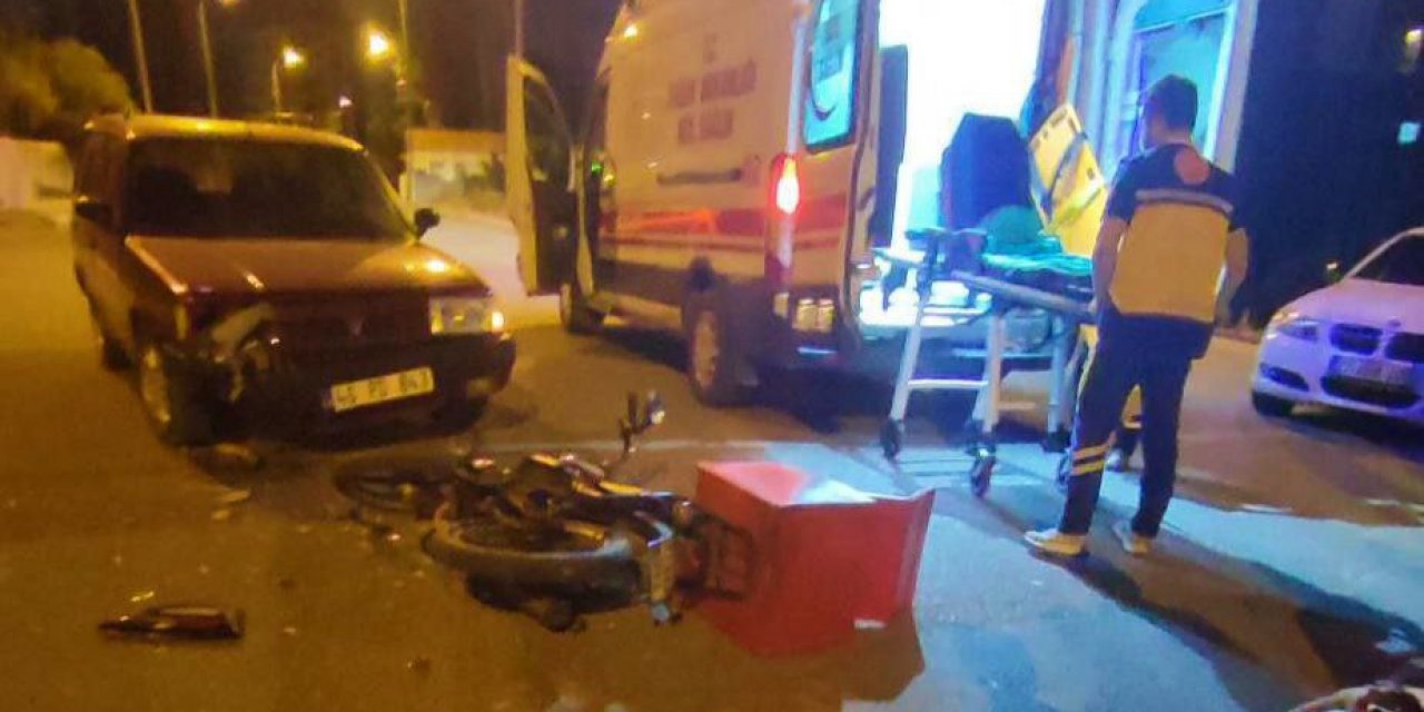 Kahramanmaraş’ta otomobil ile motosiklet çarpıştı: 1 yaralı