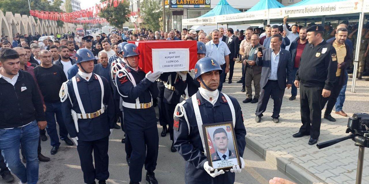 Kahramanmaraş şehidine son görev  