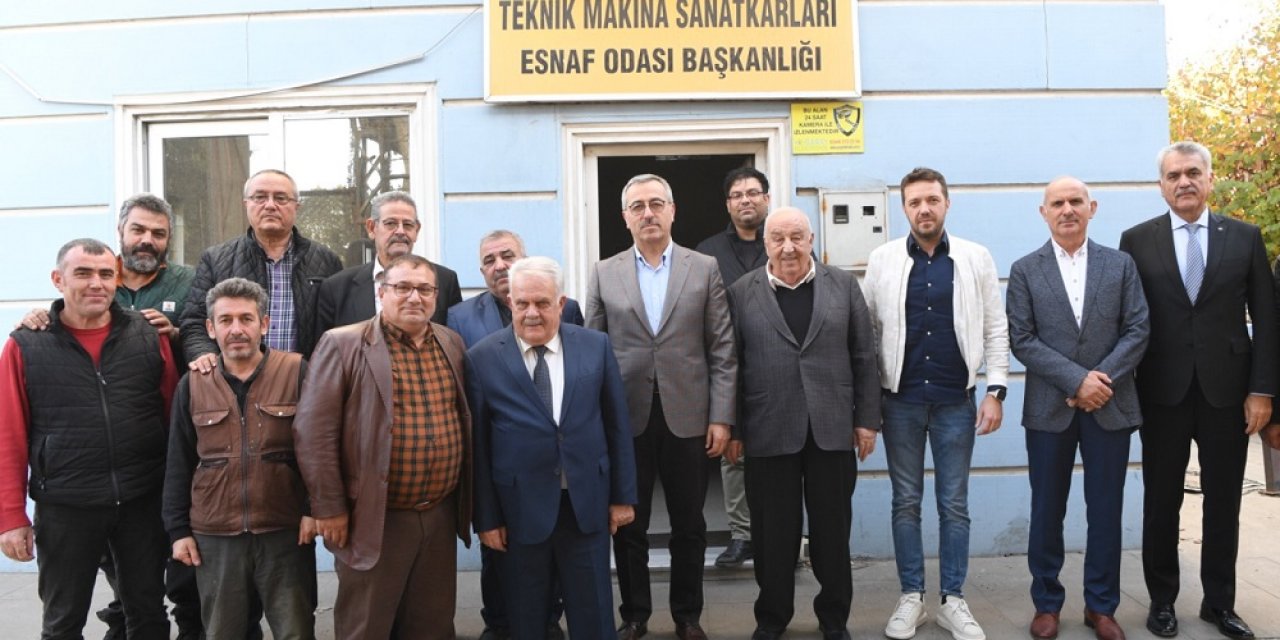 Başkan Güngör, Muzaffer Çil ve yönetimi ile bir araya geldi