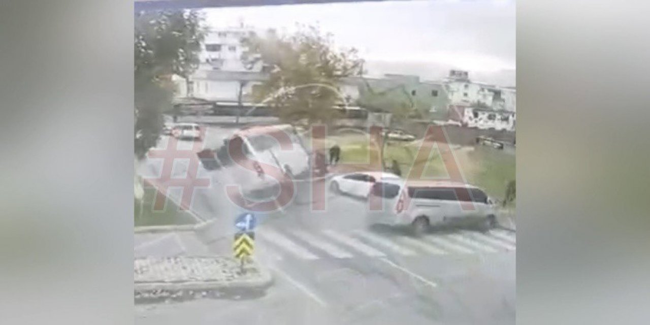 Kahramanmaraş’ta zincirleme kaza kamerada