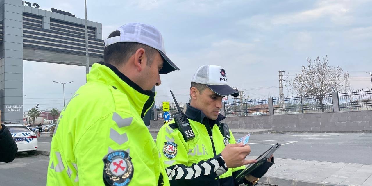Kahramanmaraş’ta kış lastiği denetimi yapıldı