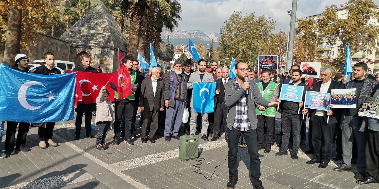 Kahramanmaraş’ta STK’lar Çin’in Doğu Türkistan’a zulmünü protesto etti