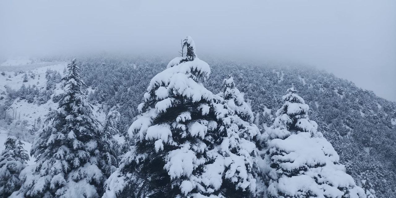 Kahramanmaraş'ta Berit Dağı beyaza büründü