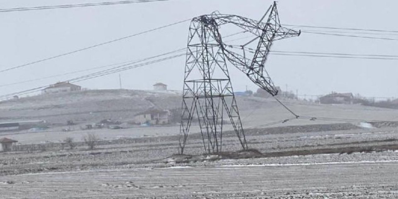 Kahramanmaraş'ta kopan yüksek gerilim hattı korkuttu 