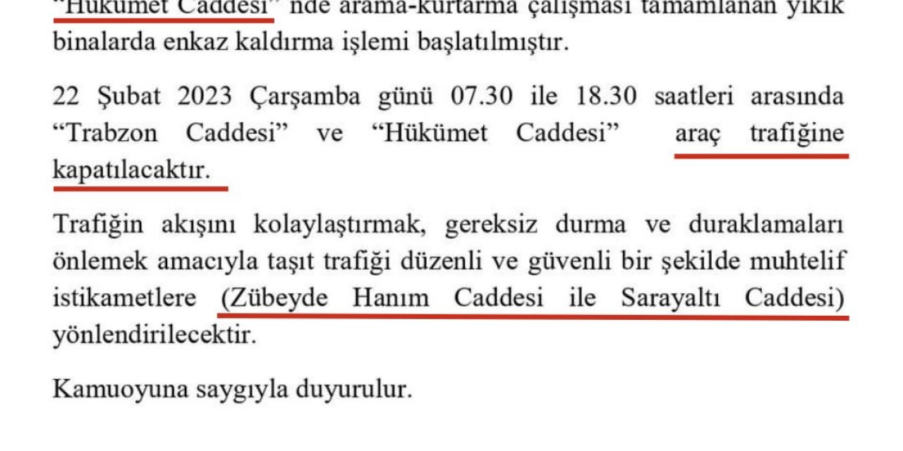 Sürücülerin Dikkatine!