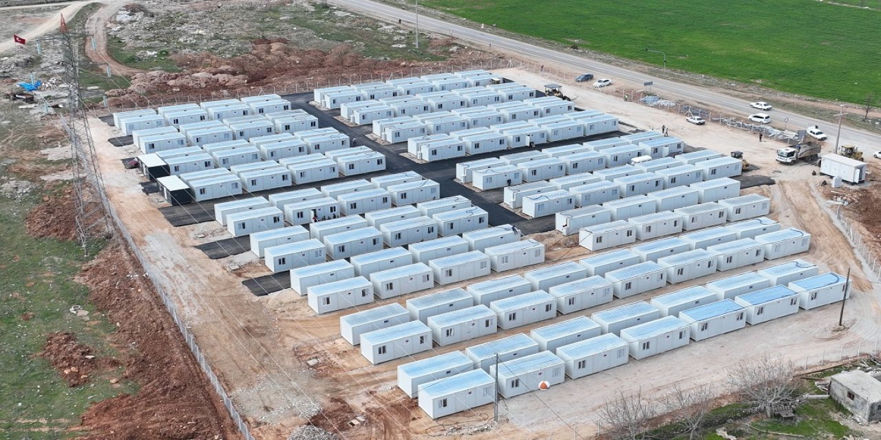 Nurhak’ta Konteyner Kentin Alt ve Üstyapısı Tamamlanıyor