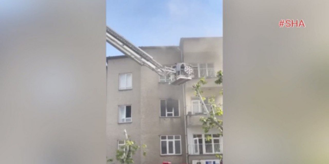 Kahramanmaraş’ta apartmanda yangın paniği 