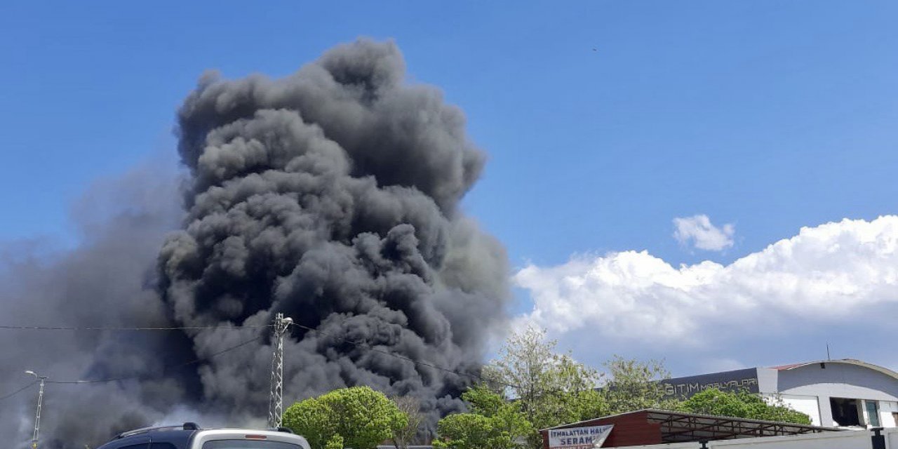 Kahramanmaraş’ta korkutan yangın 