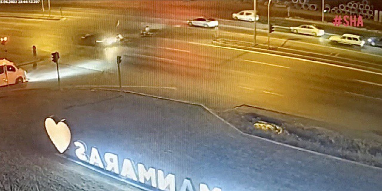 Kahramanmaraş’ta feci kaza kamerada