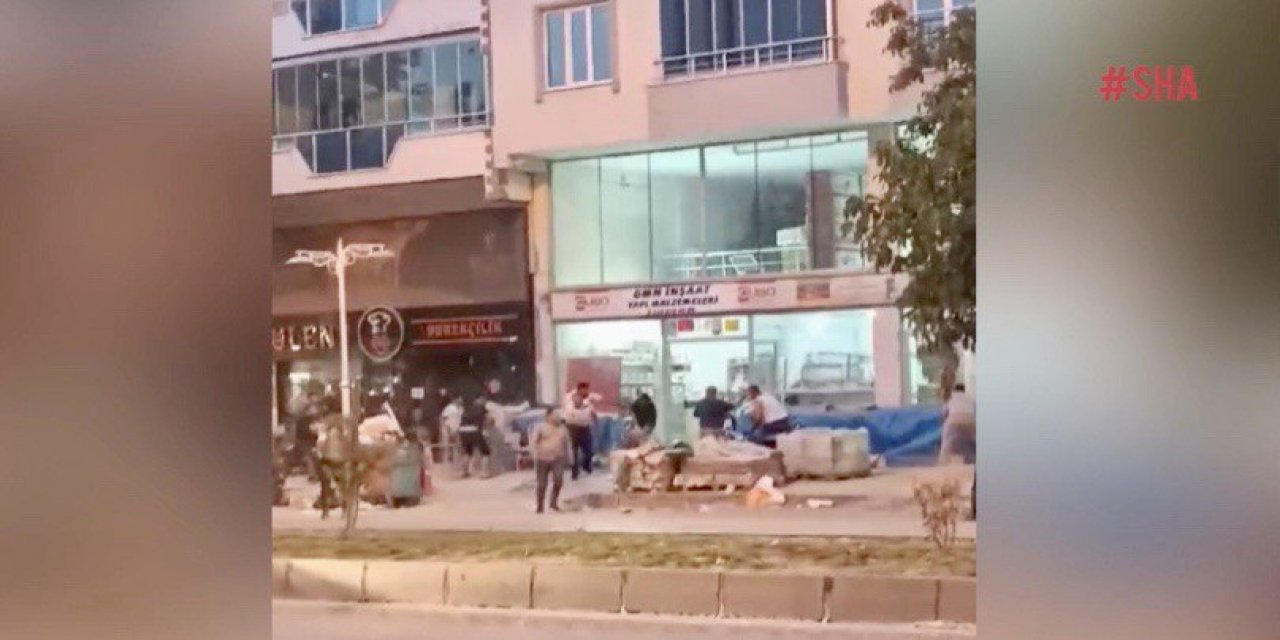 Pazarcık’ta silahlı kavga kamerada