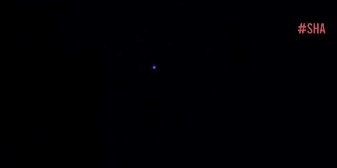 Elbistan’da gökyüzündeki ışık süzmesi merak uyandırdı