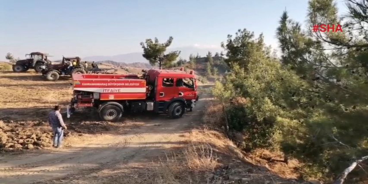 Kahramanmaraş'ta 100 dönümlük ormanlık alan yanarak kül oldu 